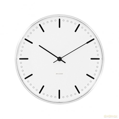 Arne Jacobsen - City Hall Wall Clock - 16.5 cm - White