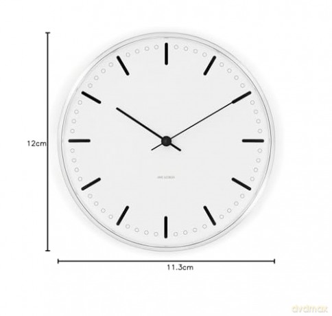Arne Jacobsen - City Hall Wall Clock - 16.5 cm - White