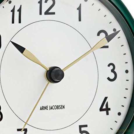 Arne Jacobsen - Station Table Clock - 11 cm - Green & White