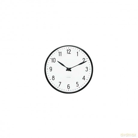 Arne Jacobsen - Station Wall Clock - 16 cm - Black