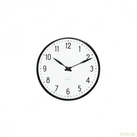 Arne Jacobsen - Station Wall Clock - 21 cm - Black