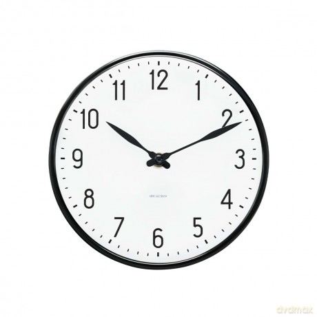 Arne Jacobsen - Station Wall Clock - 29 cm - Black