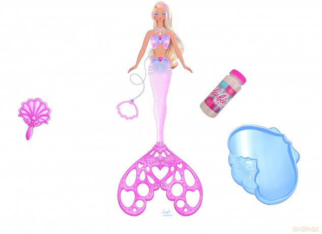 Mattel Lalka bąbelkowa syrenka Barbie - Bubbletastic Mermaid (JLW56)