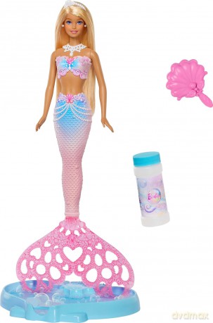 Mattel Lalka bąbelkowa syrenka Barbie - Bubbletastic Mermaid (JLW56)