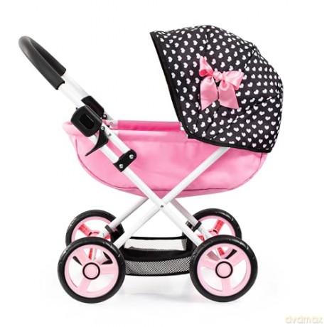 Bayer - Dolls Pram Cosy - Black/Pink (12760AA)