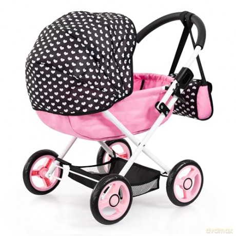 Bayer - Dolls Pram Cosy - Black/Pink (12760AA)