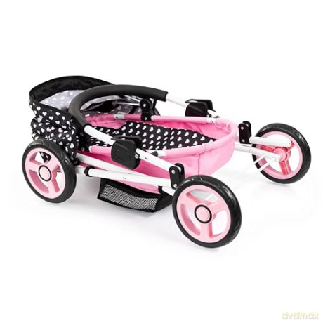 Bayer - Dolls Pram Cosy - Black/Pink (12760AA)