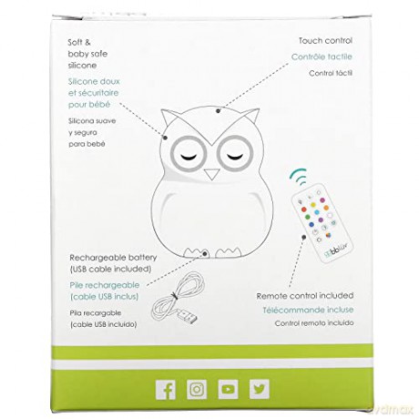 bblźv - Night Light Owl - Touch and Remote Control