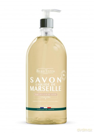 BeauTerra - Marseille Liquid Soap - Cotton Flower - 1L
