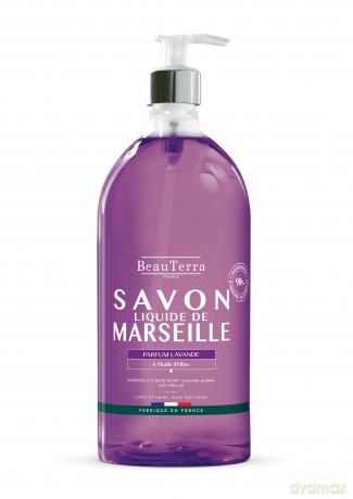 BeauTerra - Marseille Liquid Soap - Lavander - 1L