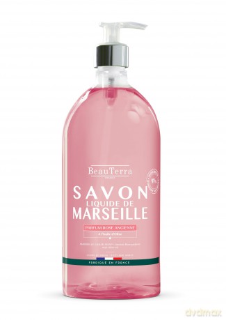 BeauTerra - Marseille Liquid Soap - Rose Ancienne - 1L