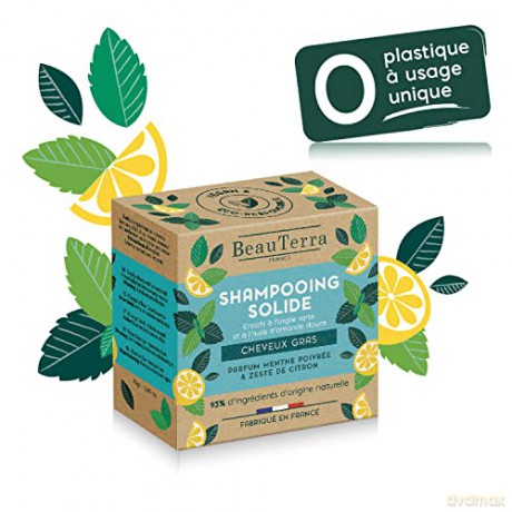 BeauTerra - Shampoo bar - Oily hair - 75