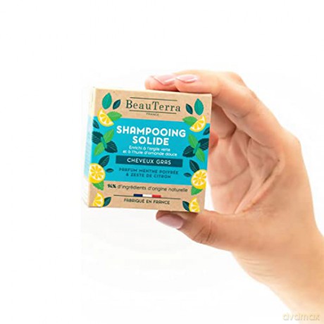 BeauTerra - Shampoo bar - Oily hair - 75