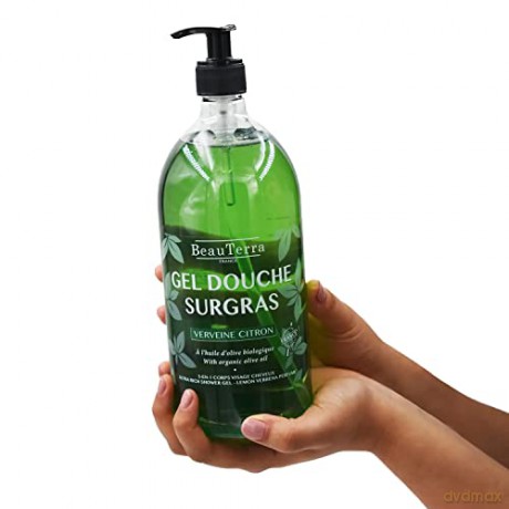 BeauTerra - Ultra Rich Shower Gel - Lemon Verbena - 1L