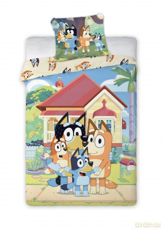 Bed Linen - Junior Size 100 x 140 cm - Bluey Family (1029599)
