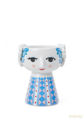 Bjrn Wiinblad - Eva Candle Holder - H9.5 cm - Blue