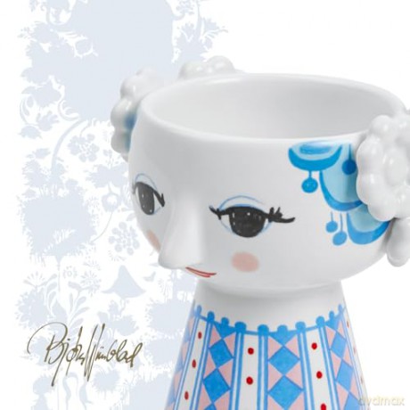 Bjrn Wiinblad - Eva Candle Holder - H9.5 cm - Blue