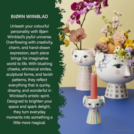 Bjrn Wiinblad - Eva Candle Holder - H9.5 cm - Light Green