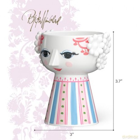 Bjrn Wiinblad - Eva Candle Holder - H9.5 cm - Pink