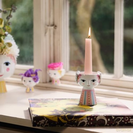 Bjrn Wiinblad - Eva Candle Holder - H9.5 cm - Pink