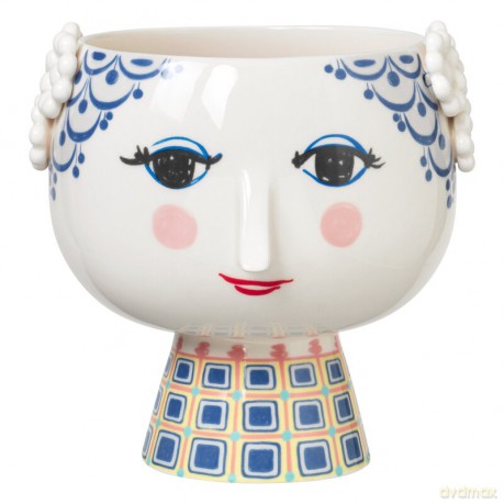 Bjrn Wiinblad - Eva Flowerpot - 21 cm - Blue