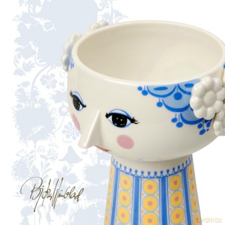 Bjrn Wiinblad - Eva Vase - H18.5 cm - Blue