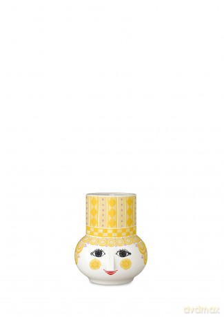 Bjrn Wiinblad - Olga Candle Holder - Yellow - H9 cm