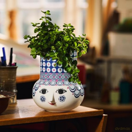 Bjrn Wiinblad - Olga Vase - Blue - 20 cm