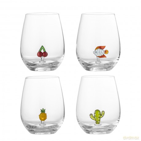 Bloomingville - Misa Drinking Glass - set of 4 - Clear