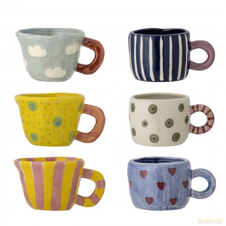 Bloomingville - Nini Cup - Multi - Set Of 6 - Stoneware