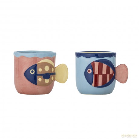 Bloomingville - Willy Cup - Multi - Set Of 2 - Stoneware