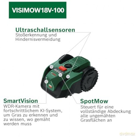 Bosch DIY - VISIMOW18V-100 robotic lawn mower