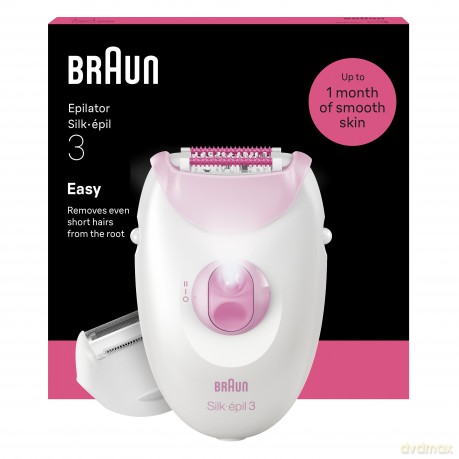 Braun - Silkpil 3 Corded Epilator - Pink