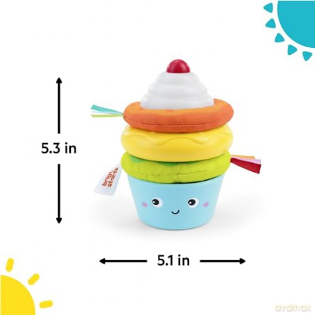 Bright Starts - Cupcake Tower Stacking Toy with Teether (BS-17238)