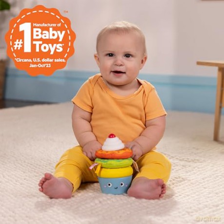 Bright Starts - Cupcake Tower Stacking Toy with Teether (BS-17238)