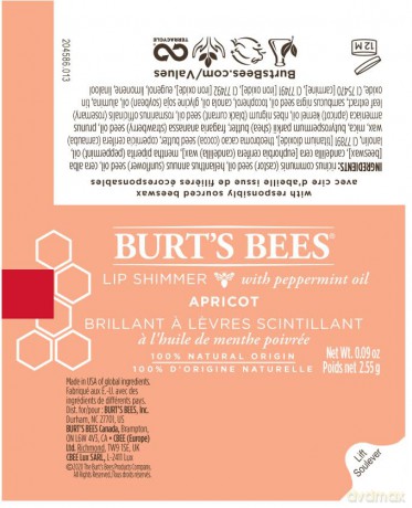 Burt's Bees - Lip Shimmer Apricot