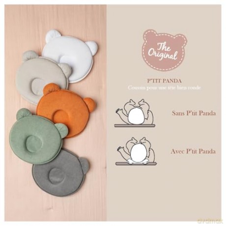 Candide - Panda Pillow - White