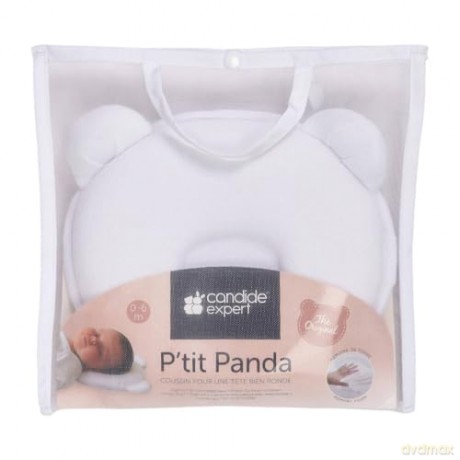 Candide - Panda Pillow - White