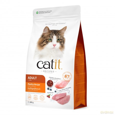 Catit - Premium Dry Food for Cats - Adult Poultry - 400 g