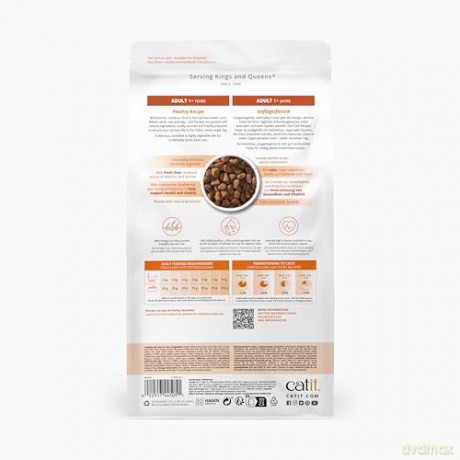 Catit - Premium Dry Food for Cats - Adult Poultry - 400 g