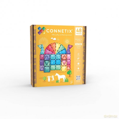 Connetix - Glitter Castle Pack - Magnet Set (CT-G-00048-GP)