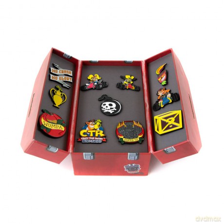 Crash Team Racing Toolbox Pin Badge Set