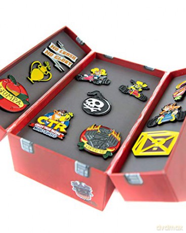 Crash Team Racing Toolbox Pin Badge Set