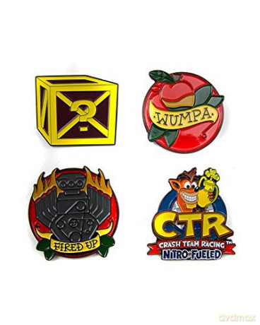 Crash Team Racing Toolbox Pin Badge Set