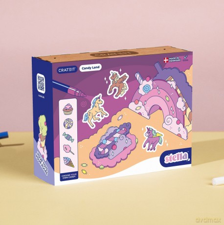 CrateIT - Unicorn Wooden Toy Candy Land (CR-C1132) [PUZZLE]