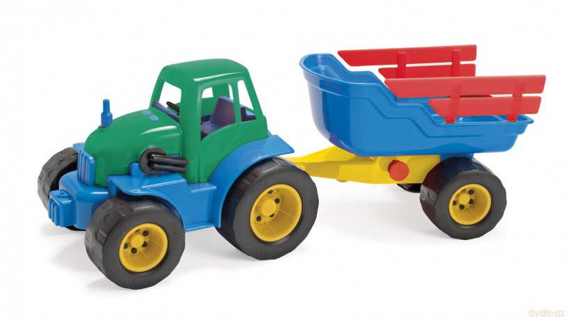 Dantoy - Classic Recycled tractor with trailer (1435)