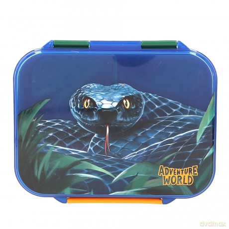 Dino World - Adventure World Lunchbox Snake - Blue-Green