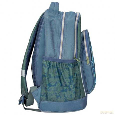 Dino World - Adventure World School Backpack With Snake - Deep Blue-Green