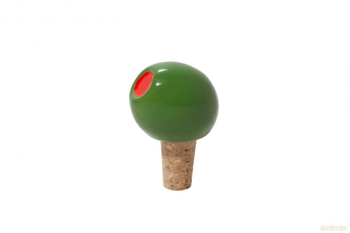 Doiy - Bottle Stopper - Olivia - Green and Red