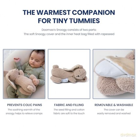 Doomoo - Heating Pad Soft Toy Bunny - Taupe